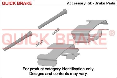 Фото автозапчасти р/к дискових гальм. колодок QUICK BRAKE 109-1108