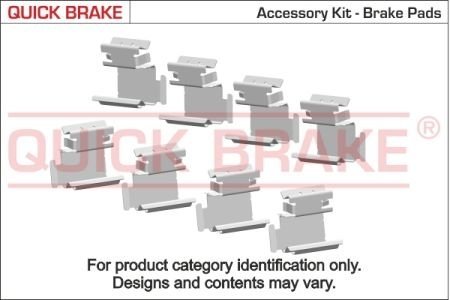 Фото автозапчастини монтажний набір дискових колодок QUICK BRAKE 1091130