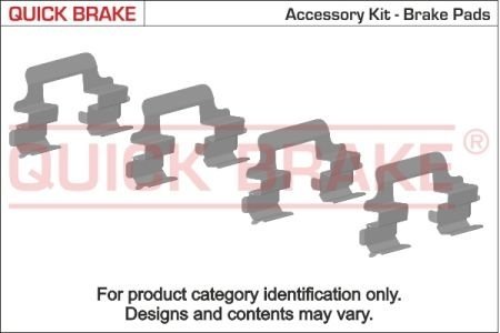 Фото автозапчастини р/к дискових гальм. колодок QUICK BRAKE 109-1601 (фото 1)