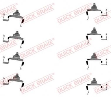 Монтажний набір задніх гальмівних накладок передній KIA RETONA, SPORTAGE 2.0/2.0D 04.94- QUICK BRAKE 109-1697