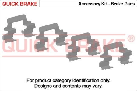 Монтажний набір дискових колодок QUICK BRAKE 1091724