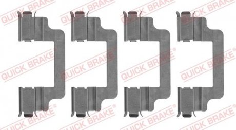 Монтажный набор задних тормозных накладок Перед CITROEN C8; FIAT ULYSSE; LANCIA PHEDRA 2.2D 04.06- QUICK BRAKE 109-1779 (фото 1)