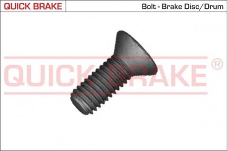 Фото автозапчастини монтажний болт гальмівного диску QUICK BRAKE 11676