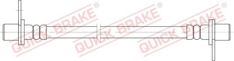 Фото автозапчастини гальмівний шланг QUICK BRAKE 25.085