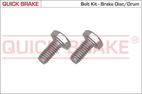 Фото автозапчасти болт кріплення диска гальмівного Volvo S60/S80/V70/XC70/XC90 98-14 (M6x1) (к-кт 2шт) QUICK BRAKE 4904K (фото 1)