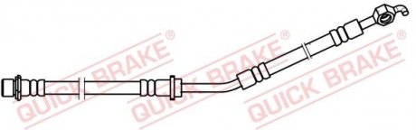 Фото автозапчастини гальмівний шланг QUICK BRAKE 50750