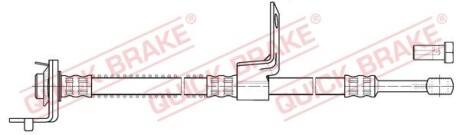 Фото автозапчасти гальмівний шланг QUICK BRAKE 50.856X