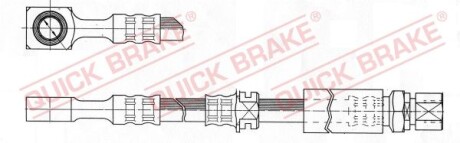 Фото автозапчастини гальмівний шланг QUICK BRAKE 50.976