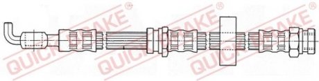 Фото автозапчастини шланг гальмівний QUICK BRAKE 58978