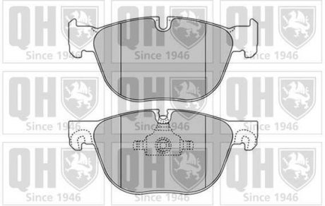 Комплект тормозных колодок, дисковый тормоз QUINTON HAZELL BP1665