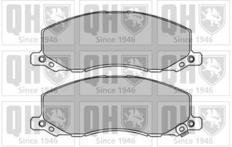 Комплект тормозных колодок, дисковый тормоз QUINTON HAZELL BP1668
