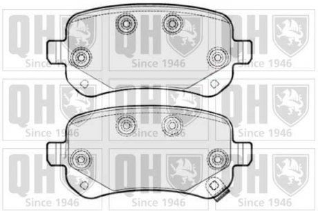 Фото автозапчасти комплект тормозных колодок, дисковый тормоз QUINTON HAZELL BP1706
