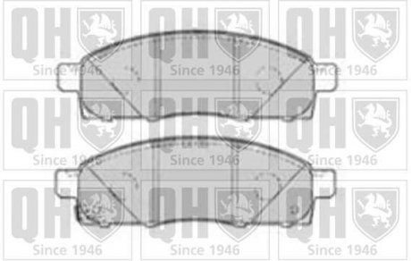 Комплект тормозных колодок, дисковый тормоз QUINTON HAZELL BP1793