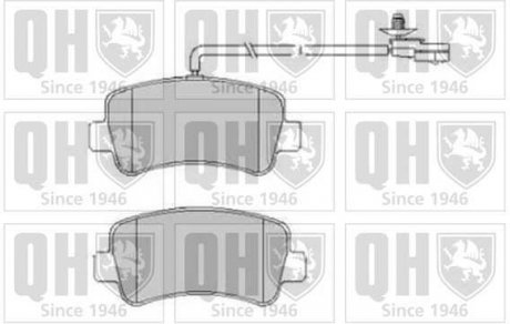 Комплект тормозных колодок, дисковый тормоз QUINTON HAZELL BP1800 (фото 1)