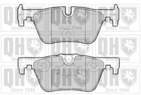 Фото автозапчастини гальмiвнi колодки дисковi QUINTON HAZELL BP1836