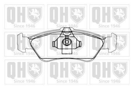Фото автозапчастини гальмiвнi колодки дисковi QUINTON HAZELL BP869