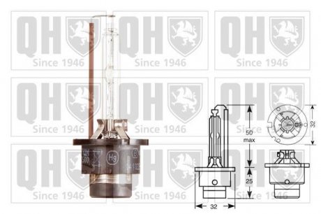 Фото автозапчасти автолампа D2S 85V 35W P32d-2 QUINTON HAZELL QBL122G