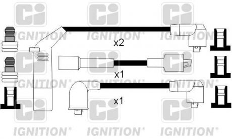 Фото автозапчасти комплект проводiв запалювання QUINTON HAZELL XC1059