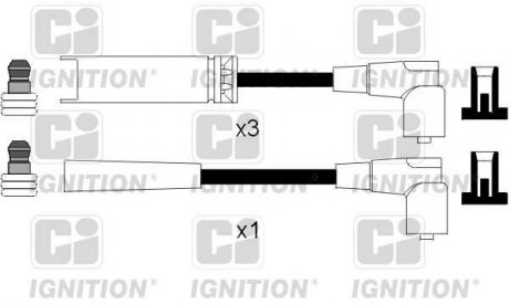 Комплект проводов зажигания QUINTON HAZELL XC1080 (фото 1)