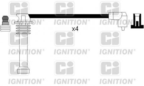 Комплект проводов зажигания QUINTON HAZELL XC710 (фото 1)