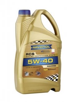 Фото автозапчасти олива для двигуна RAVENOL RCS 5W40 4L