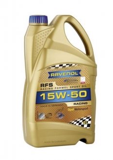 Фото автозапчасти олива для двигуна RAVENOL RFS 15W50 4L (фото 1)