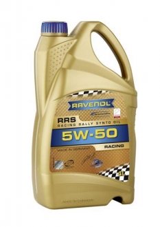 Фото автозапчасти олива для двигуна RAVENOL RRS 5W50 4L (фото 1)