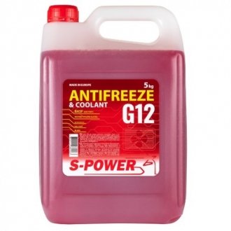 Фото автозапчасти антифриз S-POWER Antifreeze G12 Red (5 кг) Raznye SP-G12-5L-CAN