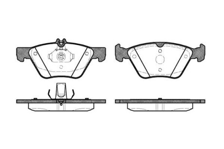 Фото автозапчасти db гальмівні колодки перед. w210/211/220 chrysler 300c REMSA 0601.20