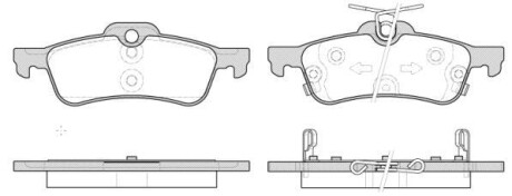 Фото автозапчасти honda колодки гальм.задні civic 12- REMSA 0862.12