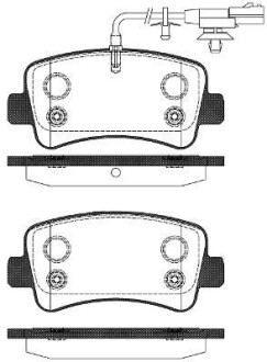 Фото автозапчасти nissan гальмівні колодки задн. nv400 (x62, x62b) dci 100 11-16 REMSA 1439.11