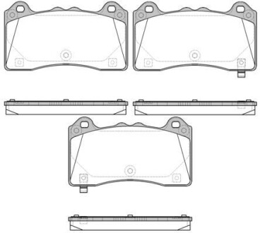 Фото автозапчасти ford гальм. колодки передн. focus iii 2.3 rs awd 15-17 REMSA 1736.02