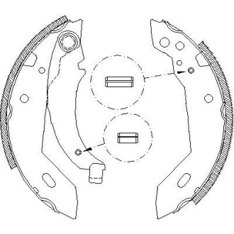 Фото автозапчасти citroen гальм. колодки задн. xsara (n1) 1.8 i 97-00, peugeot REMSA 4095.00