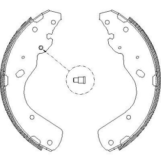 Фото автозапчастини ford гальм колодки задн. ranger 2.5 td 02-06, mazda b-serie 2.5 d 02-06 REMSA 4175.00