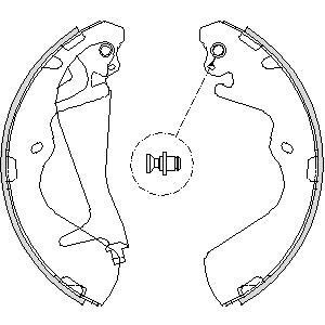 Фото автозапчасти hyundai комплект гальмівних колодок galloper ii (jk-01) 2.5 td 98-03, h-1 / starex (a1) 2.4 03-04 REMSA 4215.00 (фото 1)