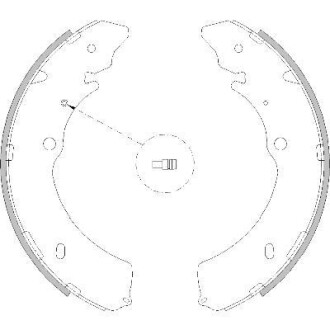 Фото автозапчасти isuzu щеки тормозные задн. d-max i (tfr, tfs) 2.5 ditd 06-12, d-max i 3.0 d 07-12 REMSA 4216.00