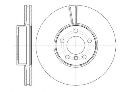 Тормозной диск передний левый/правый BMW X5 (E70), X5 (F15, F85), X6 (E71, E72), X6 (F16, F86) 2.0-3.0D 10.06-07.19 REMSA 61307.10 (фото 1)