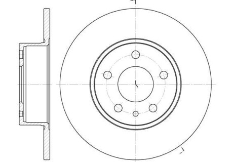 Фото автозапчасти fiat гальмівний диск задн. linea 1.6 d multijet 09-, lancia lybra (839) 2.4 20v 01-05, alfa romeo 156 (932) 1.9 jtd (932b2) 97-00 REMSA 6149.00