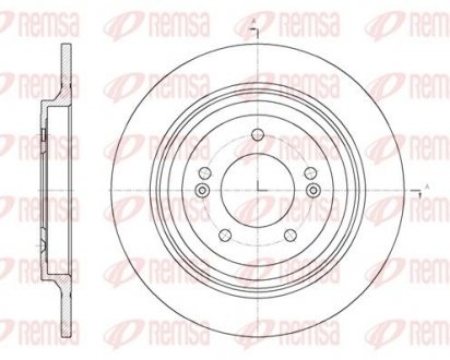 Фото автозапчасти диск гальмівний REMSA 61780.00 (фото 1)