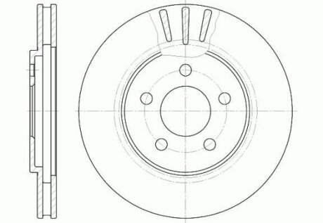 Фото автозапчастини chrysler диск гальмівний stratus (ja) 2.0 le 95-01 REMSA 6947.10