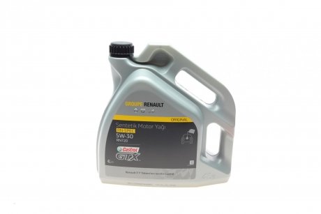 Фото автозапчасти олива 5W30 Castrol GTX 4LT (5L) (RN 0720) Sentetik Motor RENAULT 7711943761