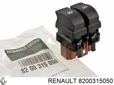 Кнопка электрического стеклоподъемника левая Clio II/Megane II/Scenic II 2002- RENAULT 82 00 315 050