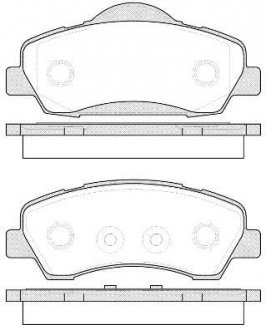 Колодки тормозные дисковые, к-кт. ROADHOUSE 2153000