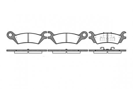 Фото автозапчасти гальмiвнi колодки, к-кт. ROADHOUSE 215810