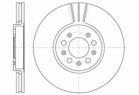 Диск тормозной Octavia 1.8T/Rapid ROADHOUSE 654410 (фото 1)