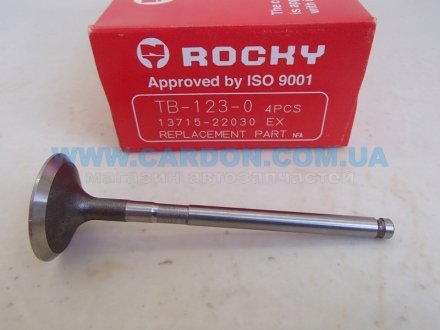 Фото автозапчасти клапан выпускной EX ROCKY TB1230