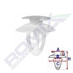 Крепление обивки (количество штук в упаковке: 10шт) ROMIX A15054