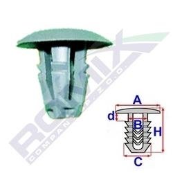 Фото автозапчасти крепление обивки (количество штук в упаковке: 10шт) ROMIX C10149