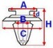 Кліпса оббивна (кількість в упаковці: 10 шт.) LEXUS IS III, RX; TOYOTA AURIS, CAMRY, COROLLA, LAND CRUISER PRADO, PREVIA, PRIUS, RAV 4 III, RAV 4 IV, YARIS 11.05- ROMIX ROMC70319 (фото 2)