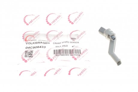Датчик положения коленвала Volkswagen Caddy/Golf/Passat 1.0-1.6 11- (внутри OE VAG) ROTWEISS 04C906433 (фото 1)